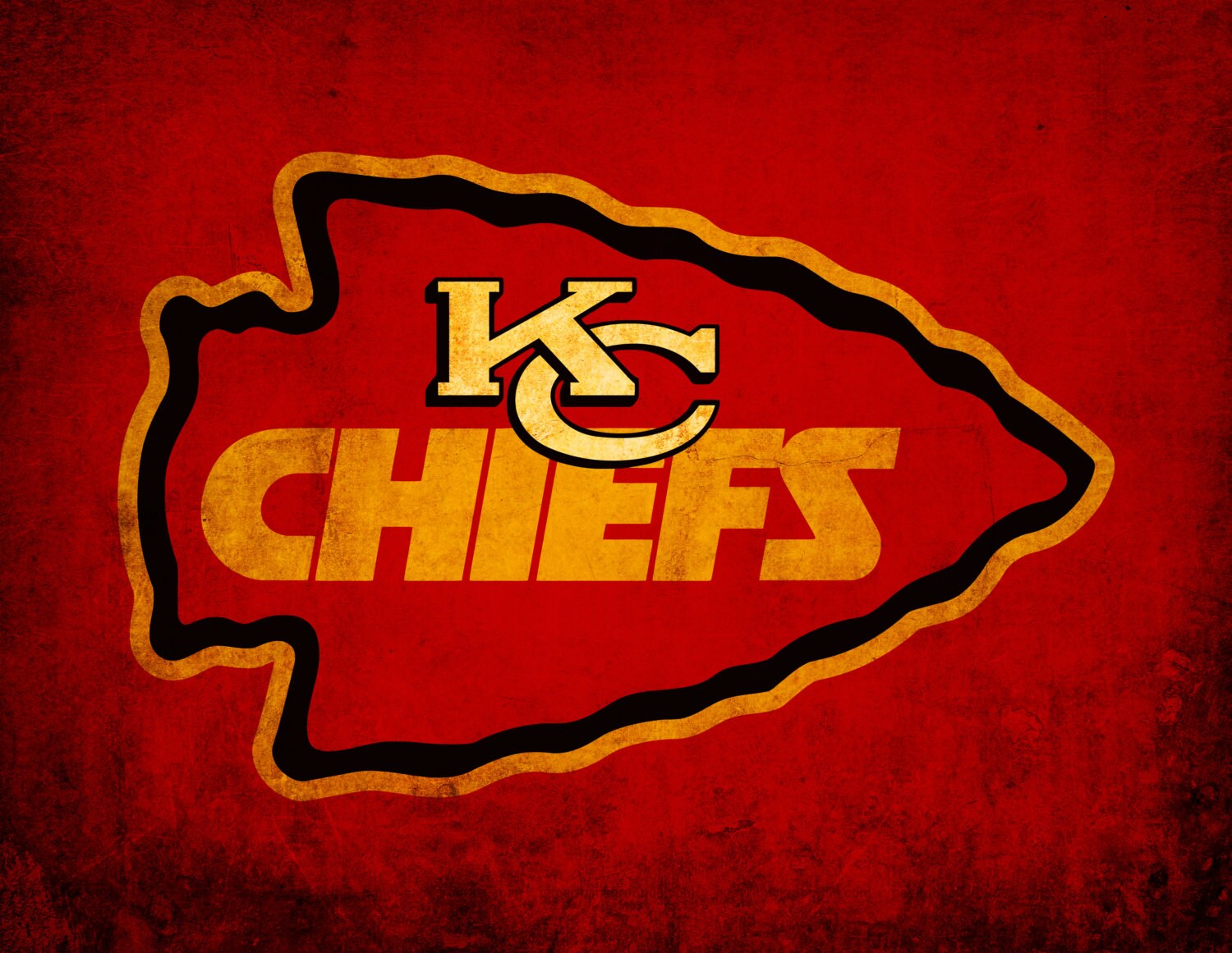 Kansas City Chiefs vintage style Canvas Print, Wall Art, Wall Decor, Vintage, Grunge