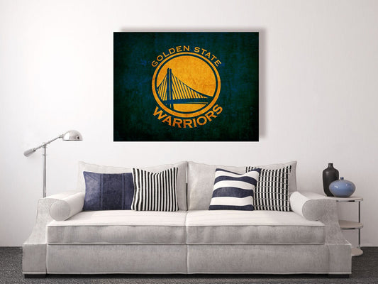 Golden State Warriors vintage style Canvas Print, vintage basketball, basketball room decor, basketball wall decor, basketball gift ideas