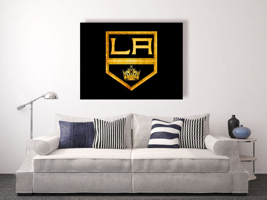 Los Angeles Kings vintage style Canvas Print, nhl ice hockey teams,ice hockey vintage, hockey bedroom, hockey decorations, hockey wall decor